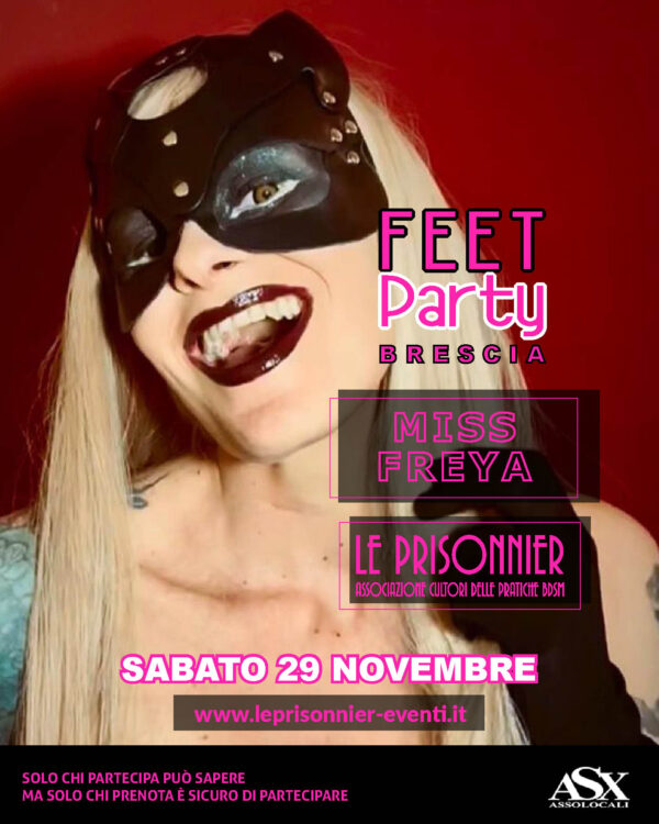 FEET PARTY BRESCIA - Trampling & Adorazione Piedi - Sabato 29 Novembre 2025 - immagine 3