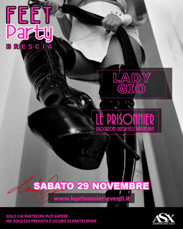 FEET PARTY BRESCIA - Trampling & Adorazione Piedi - Sabato 29 Novembre 2025 - immagine 4