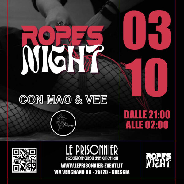 ROPES NIGHT - Sabato 03 Ottobre 2026