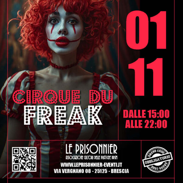 CIRQUE DU FREAK - COMING SOON - Domenica 01 Novembre 2026