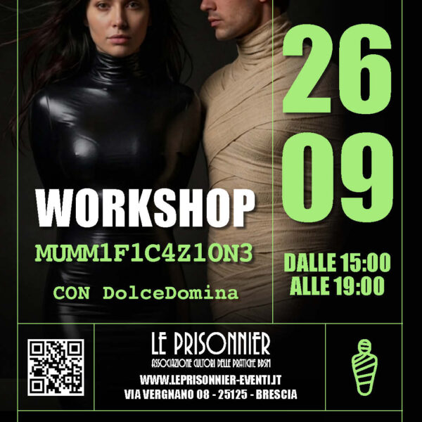 WORKSHOP MUMM1F1C4Z10N3 - Con DolceDomina - Sabato 26 Settembre 2026