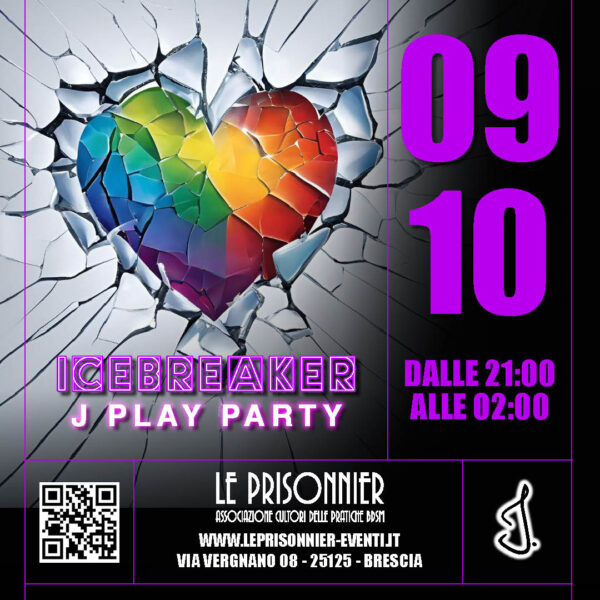 ICEBREKER - J PLAY PARTY - Venerdì 09 Ottobre 2026