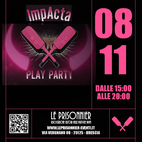 IMPACTA PLAY PARTY - Domenica 08 Novembre 2026