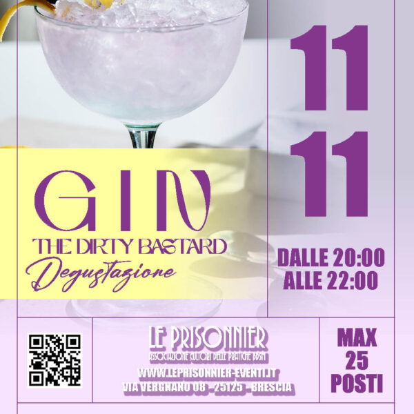 GIN - The Dirty Bastard – Mercoledì 11 Novembre 2026