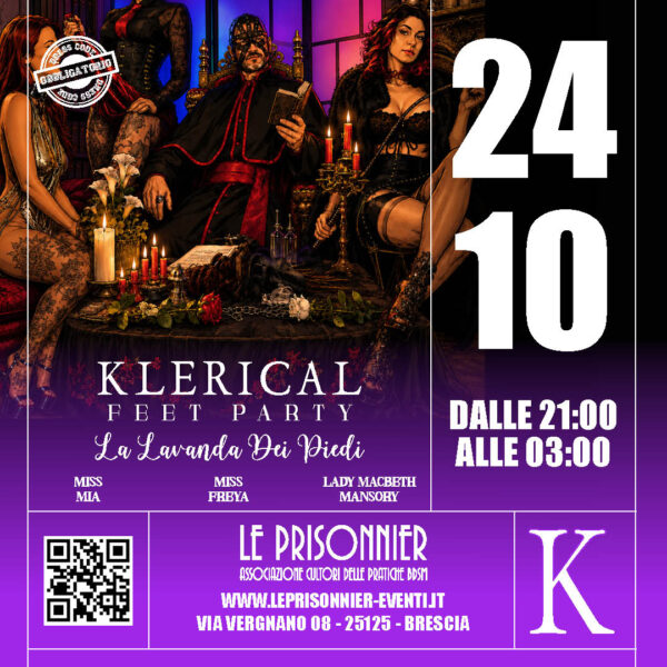 KLERICAL FEET PARTY e Lavanda Piedi - Sabato 24 Ottobre 2026