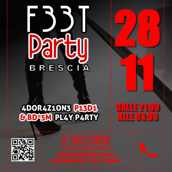 FEET PARTY BRESCIA - Trampling & Adorazione Piedi - Sabato 28 Novembre 2026
